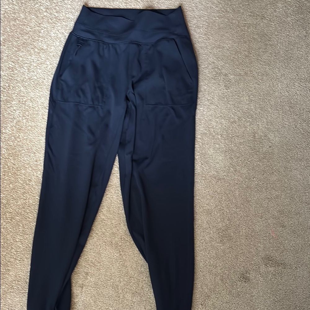 Athleta Navy Venice High-Waisted Joggers